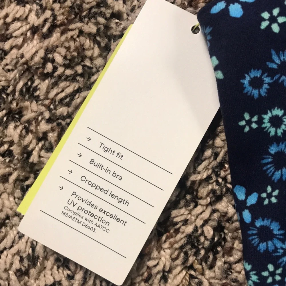 All In Motion 🐠 Cropped Girls Strappy Back Tank Size XL (14) | NWT - Picture 3 of 5